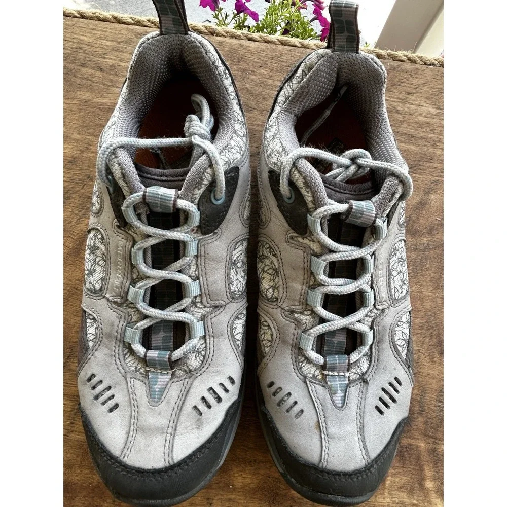 Merrell Siren Sport Hiking Shoes Womens 7.5 Gray Vibram Trail Outdoor